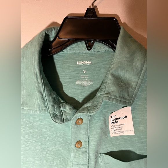 Sonoma men’s teal polo size small - Picture 4 of 5